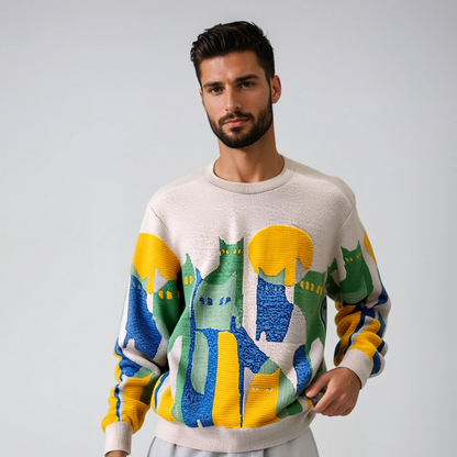 Luca™ | Maglione chiaro de luna